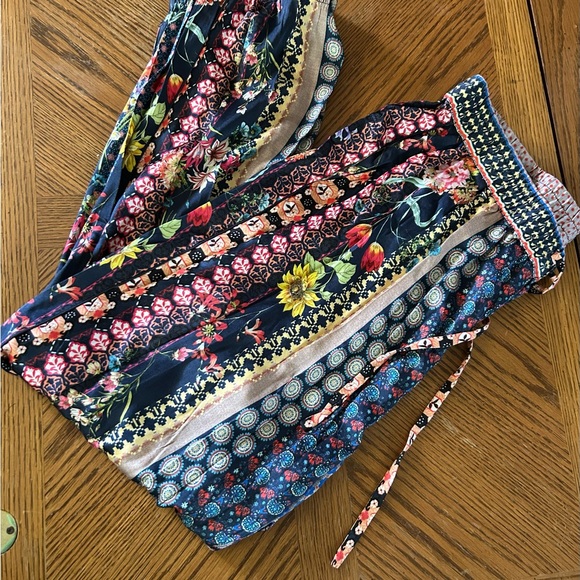 JOHNNY WAS Floral Silk Joggers - Picture 15 of 16